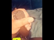 Preview 1 of Thick Black Cock Stroking,Grunts,Talking Nasty BBC Cumshot Compilation