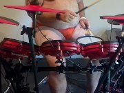 Preview 1 of Diddling on the drums in my underwear