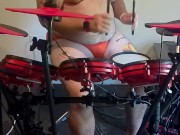 Preview 2 of Diddling on the drums in my underwear