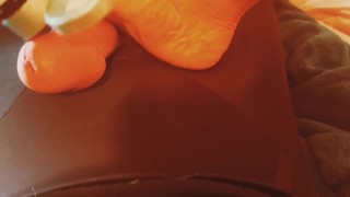 Wifey gives morning footjob