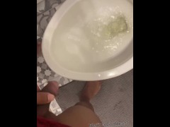 Daddy made me to pee before bed 