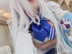 💙【Aliceholic13】 Japanese Cosplayer cumshot sex【個人撮影】ドスケベ淫乱皇女Vtuberのコスプレした痴女がバックで犯されて昇天【ありすほりっく】