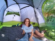 Preview 2 of VR Conk Naughty Camping Sex With Redhead Hottie Lumi Ray VR Porn