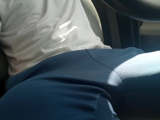 Facebook girl gives a blowjob in_the car. I cum in her_mouth