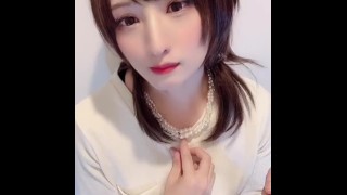 女装 下着の中に指を入れてクチュクチュする動画