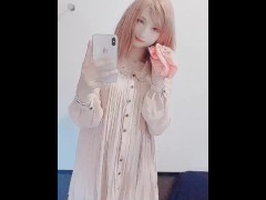【女装】個室で下着を脱ぐ動画 - Screenshot 14 of 16 - 日本人