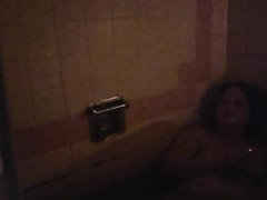 Candle lit bath after a long day