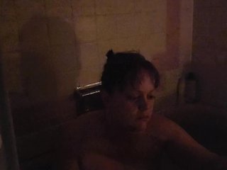 solo female, big ass, bath, smoking fetish