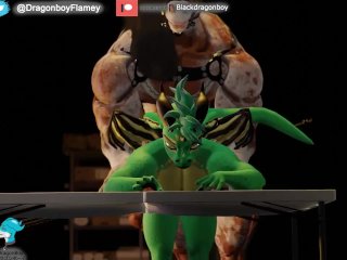 Furry Dragon Dragonboy and BIG HORSE MAN