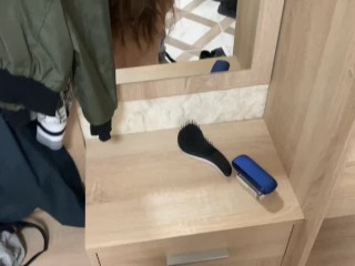 18 Year Old Teen Fucked Shy Neighbor In Her Apartment While_Husband Was In The_Bathroom