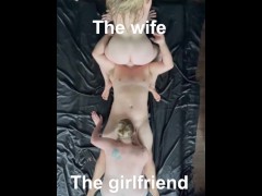 Cuckquean wife lets friend suck her husbands cock until he cums 