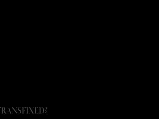TRANSFIXED - Trans Redhead Ariel Demure Happily Takes Jade Venus' Big Trans Cock Up Her Ass! screenshot number 0