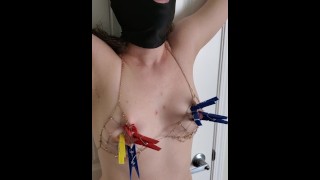 Her Dom Toy Gags Her On Cock And Fucks Her