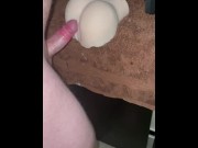 Preview 4 of Horny Virgin Fucks Fake Pussy