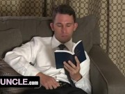 Preview 1 of SayUncle - Horny Missionary Boy Pretending To Read Scriptures But In Truth He Is Watching Porn