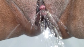 Pink Pussy Pissing - See My Pee Hole Squirt!