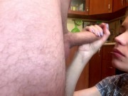 Preview 4 of Step sister sucked cock after cleaning and made me lick her pussy
