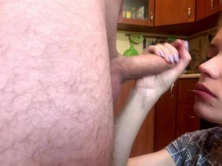Step Sister Sucked CockAfter Cleaning and Made Me LickHer Pussy