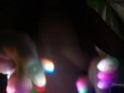 Preview 1 of Raver Girl on Molly at Music Festival Gives Topless Lightshow and Blowjob