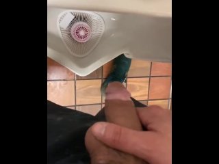 public restroom, fetish, messy, rushing