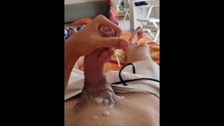 italian guy masturbates and cums a lot