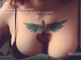 I couldn't Resist and came on these Tattooed Breasts | TITFUCK POV | Jeeh Suicide and Mario Aquele
