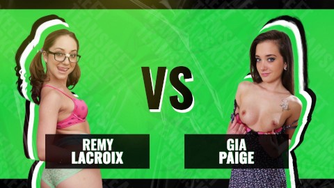 Battle Of The Babes - Remy Lacroix vs. Gia Paige - Welk Innocent schatje Will je sneller laten klaarkomen?