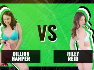 TeamSkeet- バトル・オブ・ザ・babes - Riley Reid対Dillion Harper - 誰が賞を受賞しますか?
