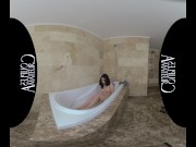 Preview 4 of Virtual Reality Brunette teen bathtub sexy time VR
