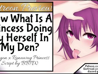 runaway princess, solo female, audio roleplay, f4f