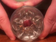 Preview 4 of Big Guy Fuck Fleshlight Until Cumshot - Moaning Loud