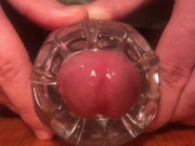 Preview 6 of Big Guy Fuck Fleshlight Until Cumshot - Moaning Loud