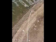 Peeing under bridges during our kayaking adventure 