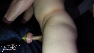 Fucking HORNY AF FLESHLIGHT BETWEEN THE PILLOWS HUMPING AND THE CUM DRIP