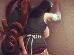 futa twintails fuck maid part 1
