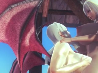 Demon Fucked by Futa Big Dicked Angel