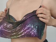 Preview 4 of So hot boobs in shine bra