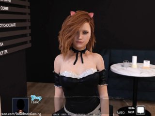 dildo, step fantasy, red head, sexy maid uniform