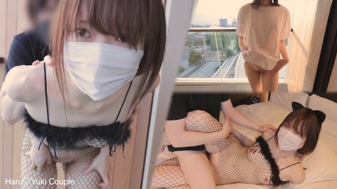 【素人】20歳現役JDが初めての露出SEXで興奮絶頂♡ 素人カップル/露出/野外SEX/美少女/色白美乳/女子大生/中出し/コスプレ/フル動画は36分/일본여대생과질내사정섹스