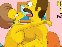 The Simpsons Edna and Flanders cartoon porn