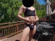 Preview 3 of Trying on an xdress thong and top
