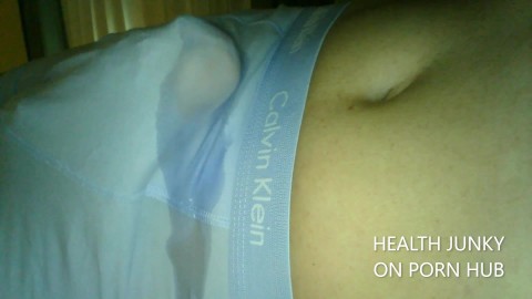 Intens nat Dream in CK ondergoed dubbele cumshot handsfree