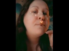 Super Cute Snapchat Thot Smokes Weed and Lip Syncs
