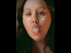 Super Cute Snapchat Thot Smokes Weed and Lip Syncs