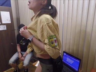 female police, russian, police woman, pussy eating