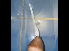 Pissing on the floor 