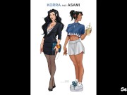 Preview 1 of Korra and Asami - Office Story part 1 - The new employee fucks his boss at the job Interview