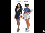 Preview 2 of Korra and Asami - Office Story part 1 - The new employee fucks his boss at the job Interview