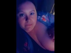 Short Snap of me Smoking with My Boobs out