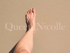 For you to love Queen Nicolle's feet on the beach